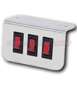 Aluminum Lighted Switch Panel 3 Button